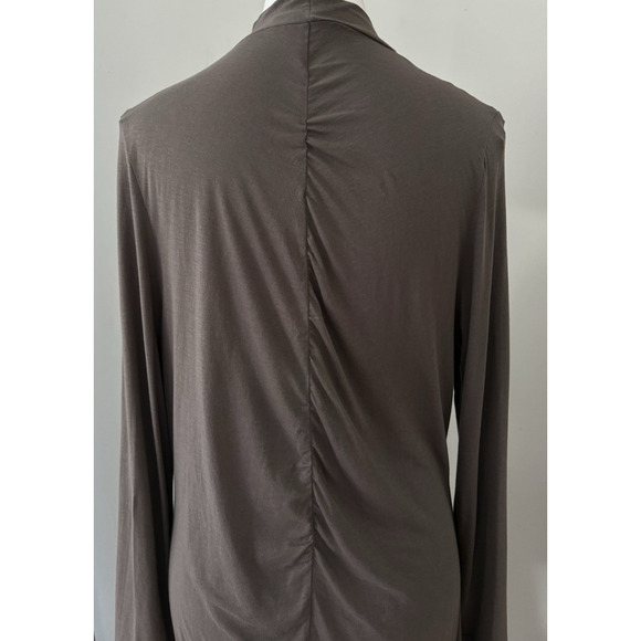 INDIGENOUS 100% Organic Cotton Cardigan Longline Open Front Ruching Lagenlook M - Picture 5 of 11